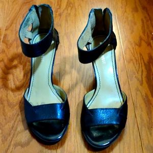 Black nine west heels